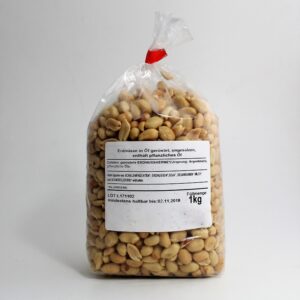 Erdnüsse geröstet, ungesalzen 1Kg Beutel