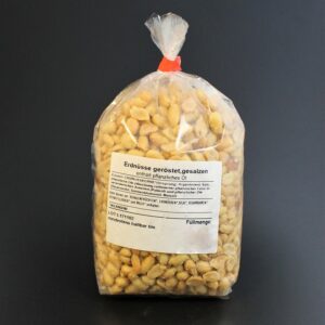 Erdnüsse geröstet, gesalzen 1Kg Beutel